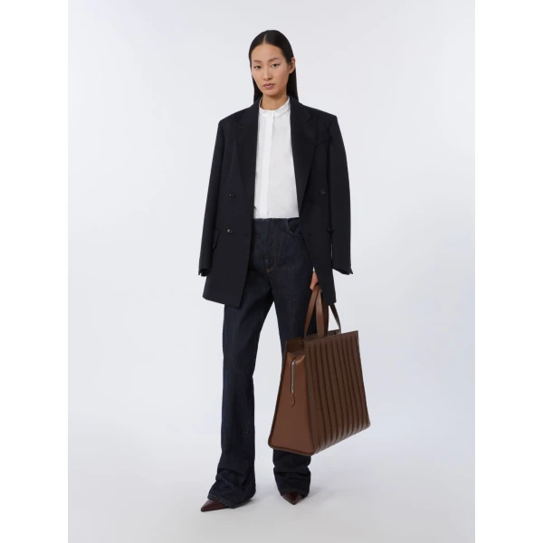 Max Mara Whitney Bag 10 Extra Large in Amber Brown | Totes & Top-Handle Bags | Luxury Shoes 