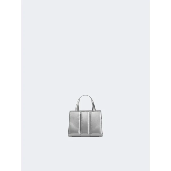 Max Mara Whitney Bag 2 Nano Lambskin in Silver | Mini Bags | Luxury Shoes 