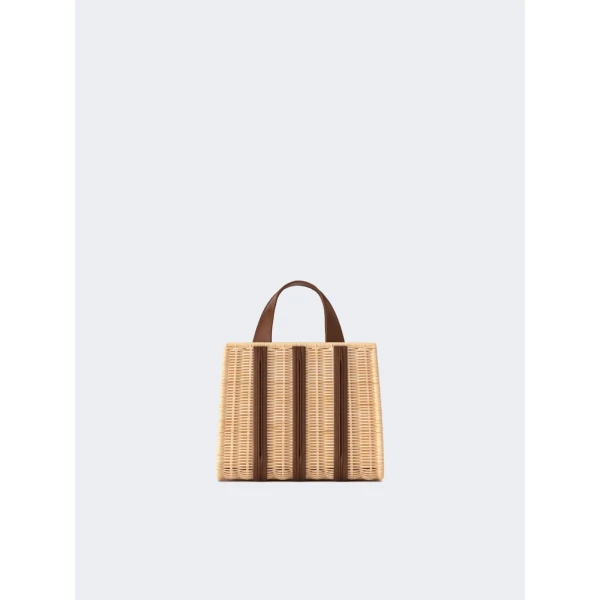 Max Mara Whitney Bag 3 Micro Wicker in Beige | Mini Bags | Luxury Shoes 