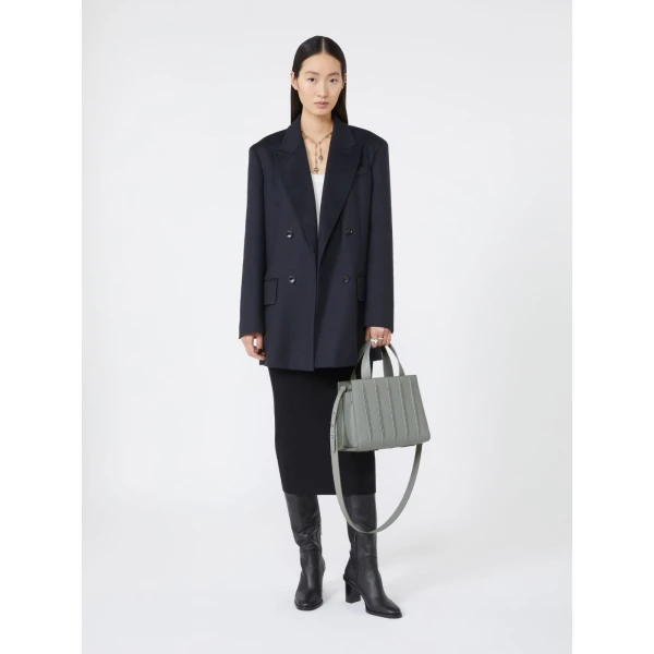 Max Mara Whitney Bag 5 Medium in Light Grey | Totes & Top-Handle Bags | Luxury Shoes 