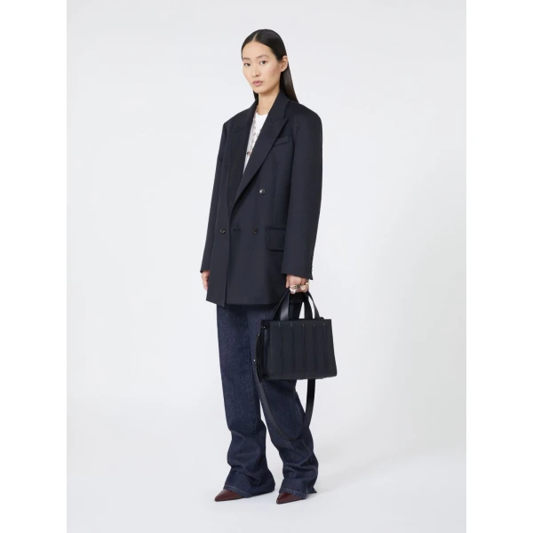 Max Mara Whitney Bag 5 Medium in Midnight Blue | Totes & Top-Handle Bags | Luxury Shoes 