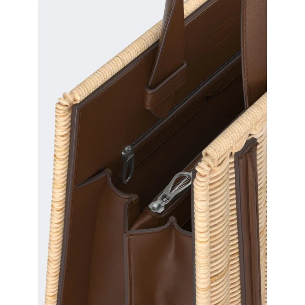 Max Mara Whitney Bag 6 Medium Wicker in Beige | Totes & Top-Handle Bags | Luxury Shoes 