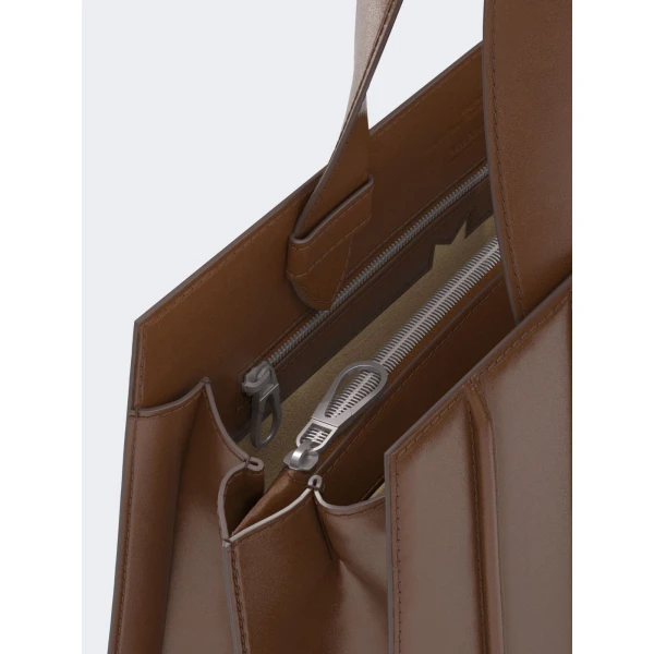 Max Mara Whitney Bag 6 Medium in Amber Brown | Totes & Top-Handle Bags | Luxury Shoes 