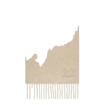 Max Mara Wsdalia Cashmere Monogram Stole in Beige | Scarves | Luxury Shoes 