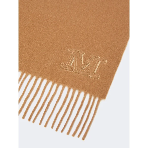 Max Mara Wsdalia Cashmere Monogram Stole in Beige Style 2 | Scarves | Luxury Shoes 