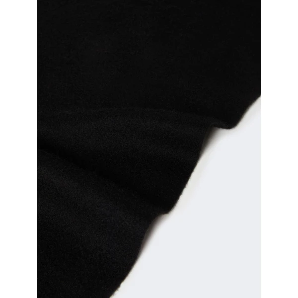 Max Mara Wsdalia Cashmere Monogram Stole in Black | Scarves | Luxury Shoes 