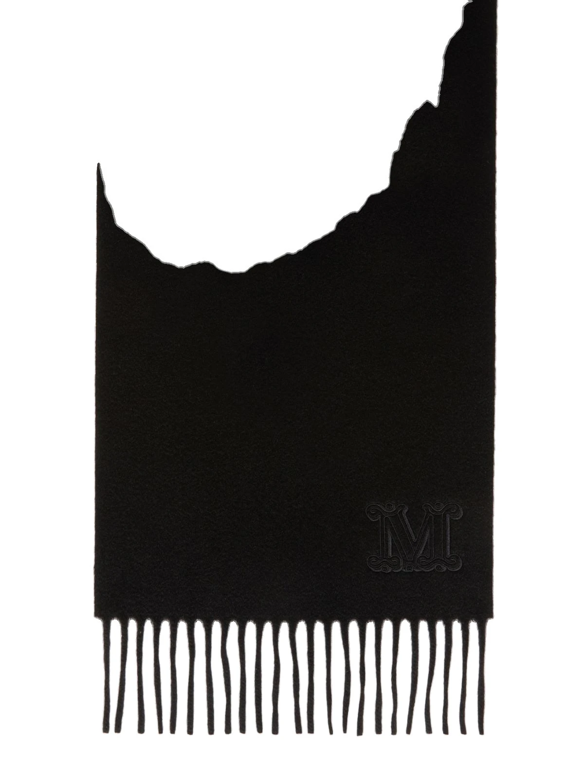 Max Mara Wsdalia Cashmere Monogram Stole in Black Max Mara Wsdalia Cashmere Monogram Stole in Black | Scarves | Luxury Shoes