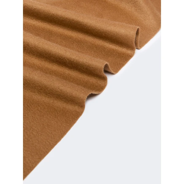 Max Mara Wsdalia Cashmere Monogram Stole in Tobacco | Scarves | Luxury Shoes 