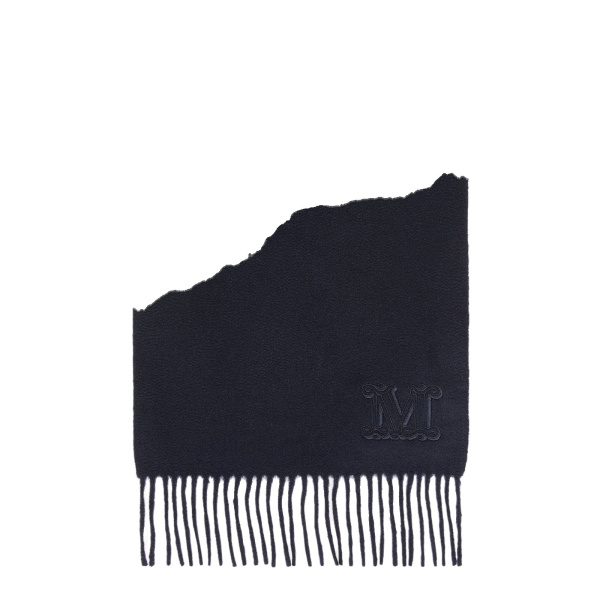 Max Mara Wsdalia Cashmere Monogram Stole in Ultramarine | Women | Luxury Shoes 
