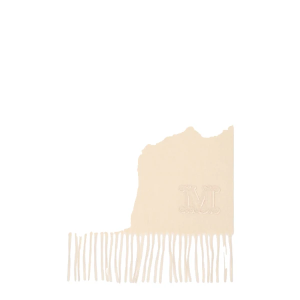 Max Mara Wsdalia Monogram Cashmere Stole in Ivory | Scarves | Luxury Shoes 