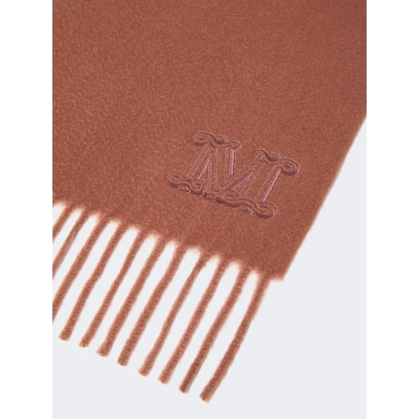 Max Mara Wsdalia Monogram Cashmere Stole in Shaded Pink | Scarves | Luxury Shoes 
