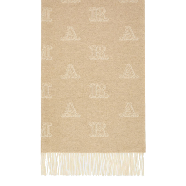 Max Mara Wsklause Sable Cashmere Stole in Beige | Scarves | Luxury Shoes 