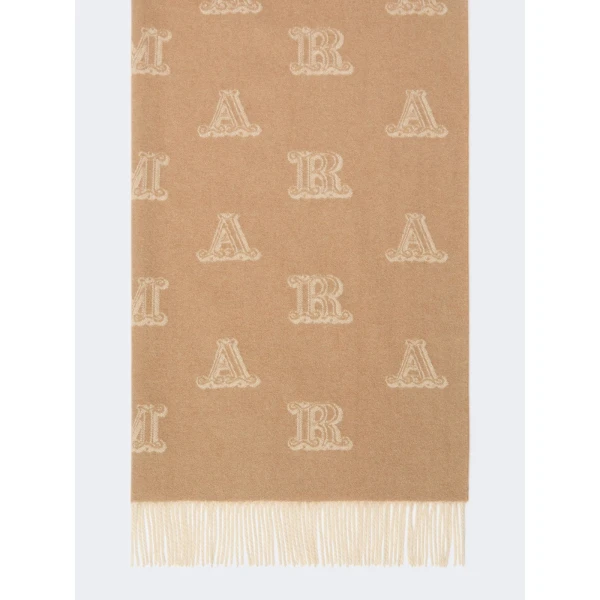 Max Mara Wsklause Sable Cashmere Stole in Camel | Scarves | Luxury Shoes 