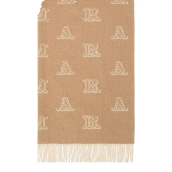 Max Mara Wsklause Sable Cashmere Stole in Camel | Scarves | Luxury Shoes 