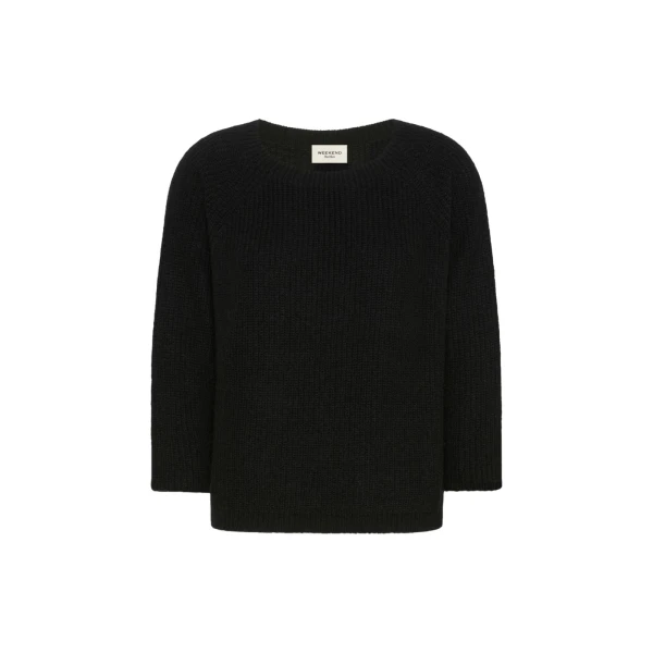 Max Mara Xeno Mohair Blend Jumper in Black | Sweaters | Luxury Shoes 