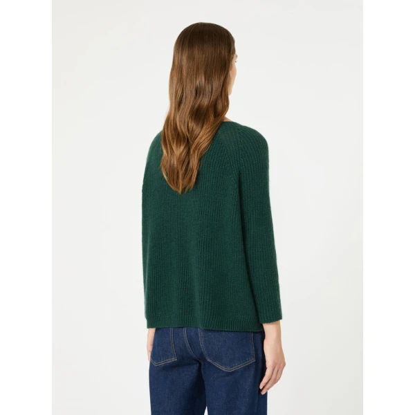 Max Mara Xeno Mohair Blend Jumper in Dark Green | Sweaters | Luxury Shoes 