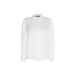 Max Mara Xero Silk Satin Shirt in Silk White | Shirts | Luxury Shoes 