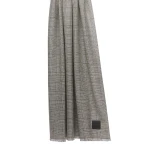 Max Mara Yarn-Dyed Wool Stole in Coffee | Scarves | Luxury Shoes 