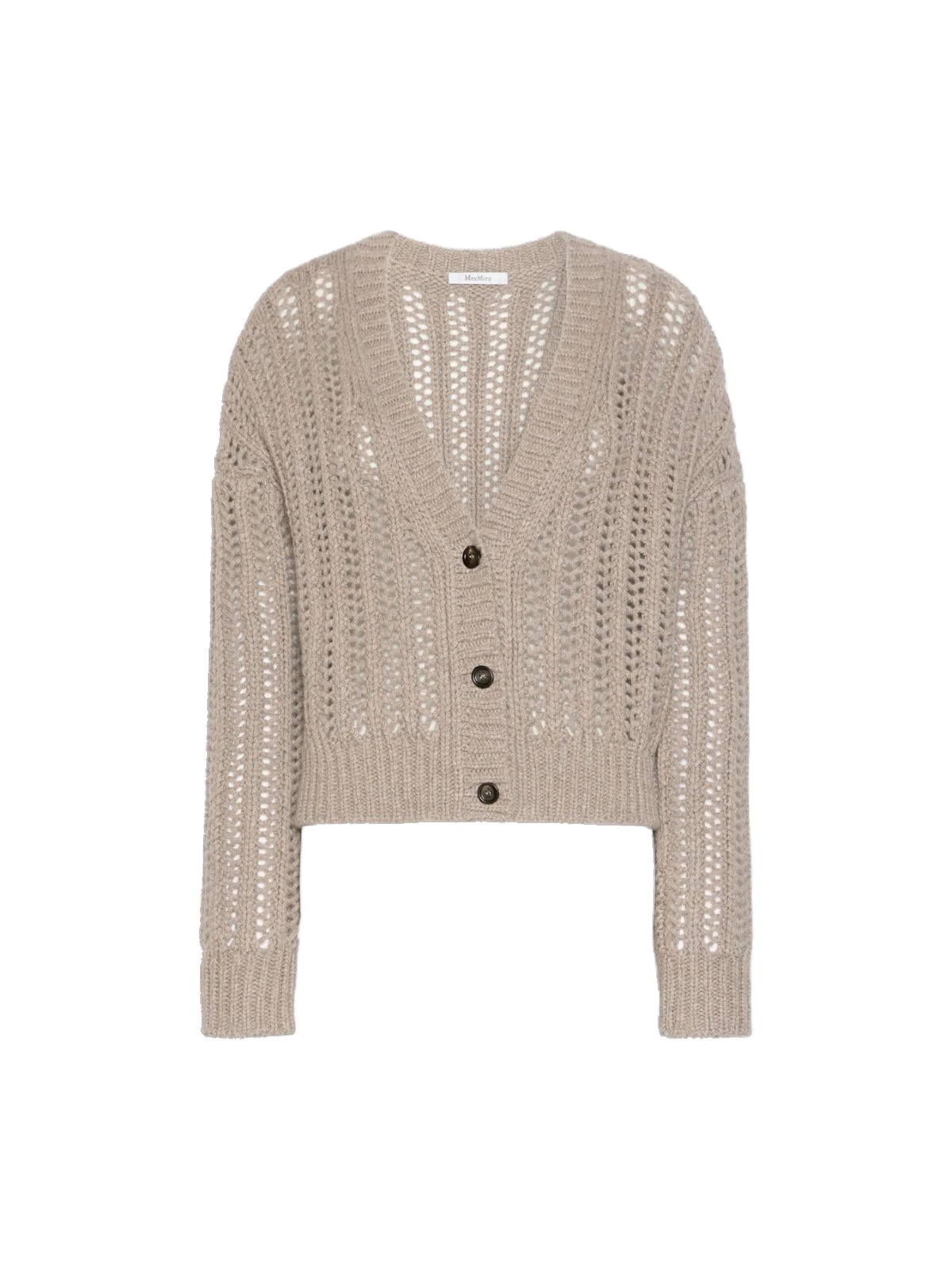Max Mara Zaino Open-Knit Cashmere Cardigan in Sand Max Mara Zaino Open-Knit Cashmere Cardigan in Sand | Cardigan | Luxury Shoes