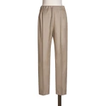 Max Mara Zamia Cashmere Foule Drawstring Trousers in Turtledove | Tailored pants | Luxury Shoes 