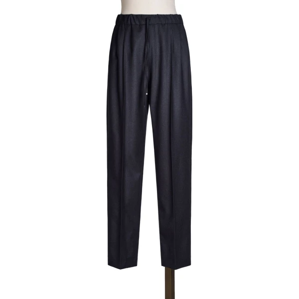 Zamia Cashmere Foule Drawstring Trousers in Ultramarine