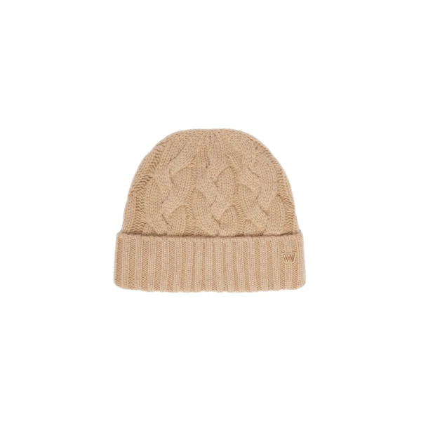 Zampa Cashmere Beanie in Camel