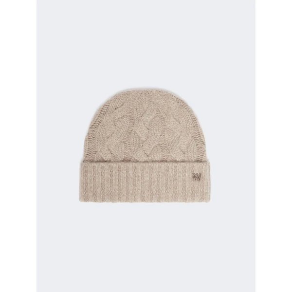 Max Mara Zampa Cashmere Beanie in Honey | Hats | Luxury Shoes 
