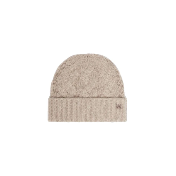 Max Mara Zampa Cashmere Beanie in Honey | Hats | Luxury Shoes 