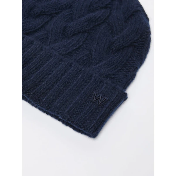 Max Mara Zampa Cashmere Beanie in Ultramarine | Hats | Luxury Shoes 