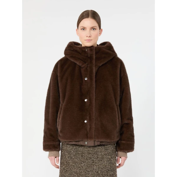 Max Mara Zanna Reversible Water-Repellent Canvas Jacket in Brown | Jackets | Luxury Shoes 