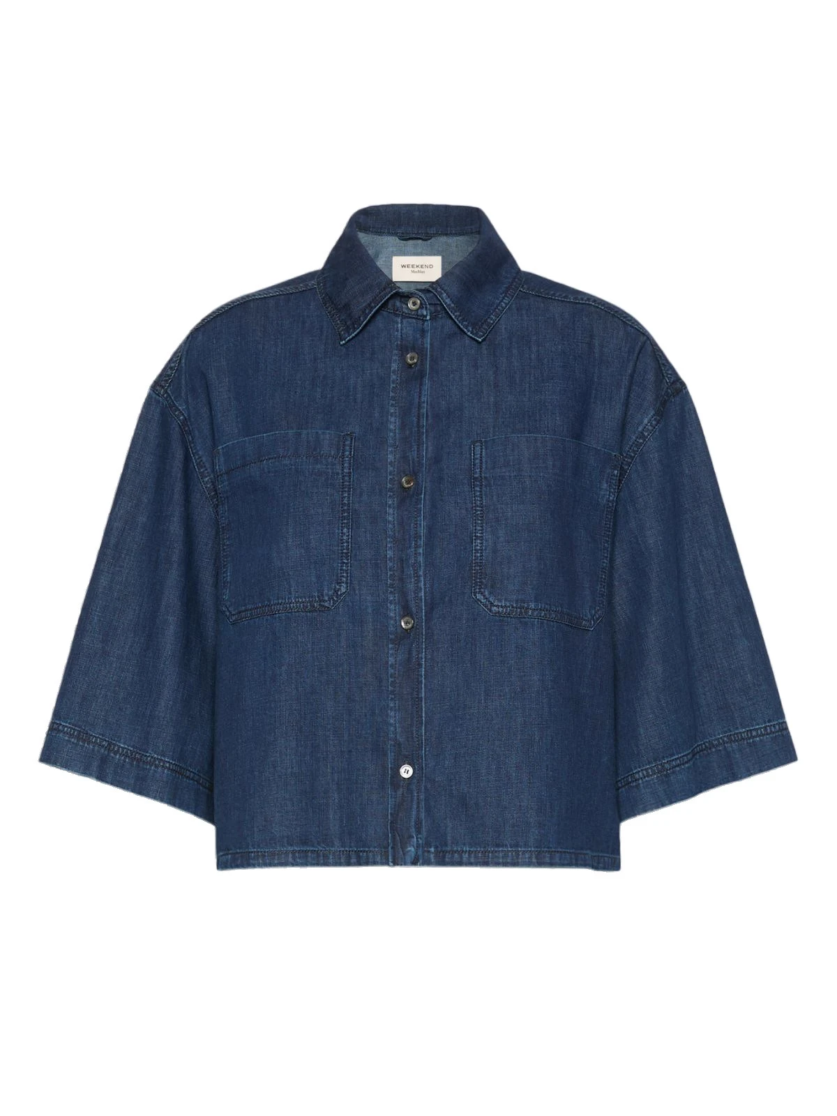 Max Mara Zannata Boxy Denim Shirt in Navy Max Mara Zannata Boxy Denim Shirt in Navy | Shirts | Luxury Shoes