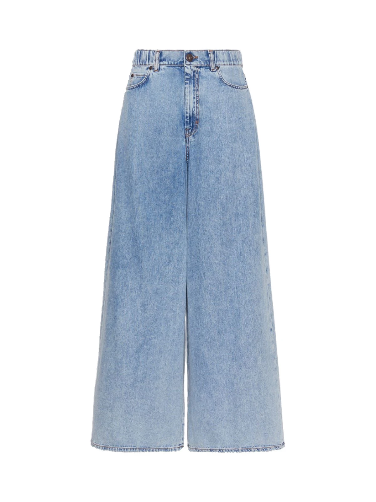 Max Mara Zattera Long Wide-Leg Cotton Denim Jeans in Blue Jeans Max Mara Zattera Long Wide-Leg Cotton Denim Jeans in Blue Jeans | Denim | Luxury Shoes