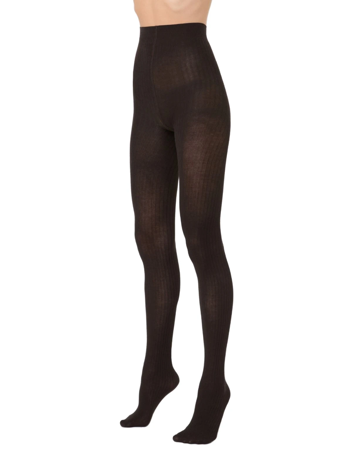 Max Mara Zavorra Ribbed Cotton Tights in Dark Brown Max Mara Zavorra Ribbed Cotton Tights in Dark Brown | Accessories | Luxury Shoes
