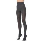 Max Mara Zavorra Ribbed Cotton Tights in Medium Grey | Accessories | Luxury Shoes 