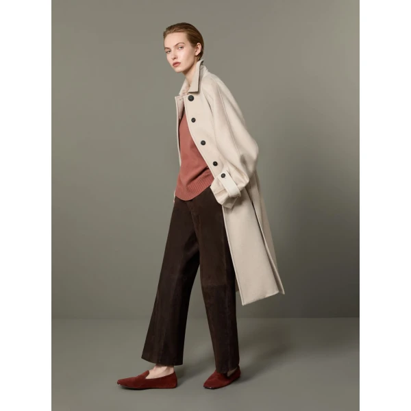 Max Mara Zebra Cashmere Shirt Coat in Beige | Wool Coat | Luxury Shoes 