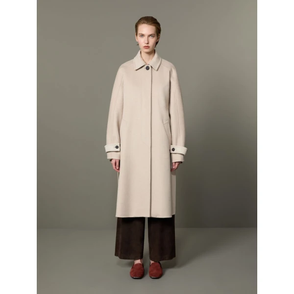 Max Mara Zebra Cashmere Shirt Coat in Beige | Wool Coat | Luxury Shoes 