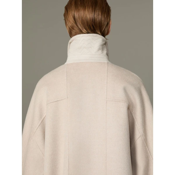 Max Mara Zebra Cashmere Shirt Coat in Beige | Wool Coat | Luxury Shoes 