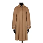 Max Mara Zebra Cashmere Shirt Coat in Hazelnut Brown | Wool Coat | Luxury Shoes 