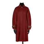 Max Mara Zebra Cashmere Shirt Coat in Rust | Wool Coat | Luxury Shoes 