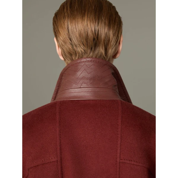 Max Mara Zebra Cashmere Shirt Coat in Rust | Wool Coat | Luxury Shoes 