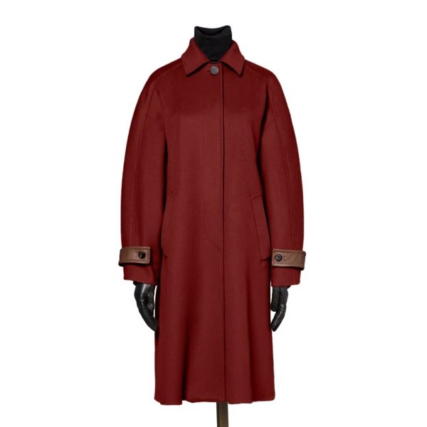Max Mara Zebra Cashmere Shirt Coat in Rust | Wool Coat | Luxury Shoes 