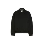 Max Mara Zebra Scuba Jersey Bomber Jacket in Black | Blazers | Luxury Shoes 