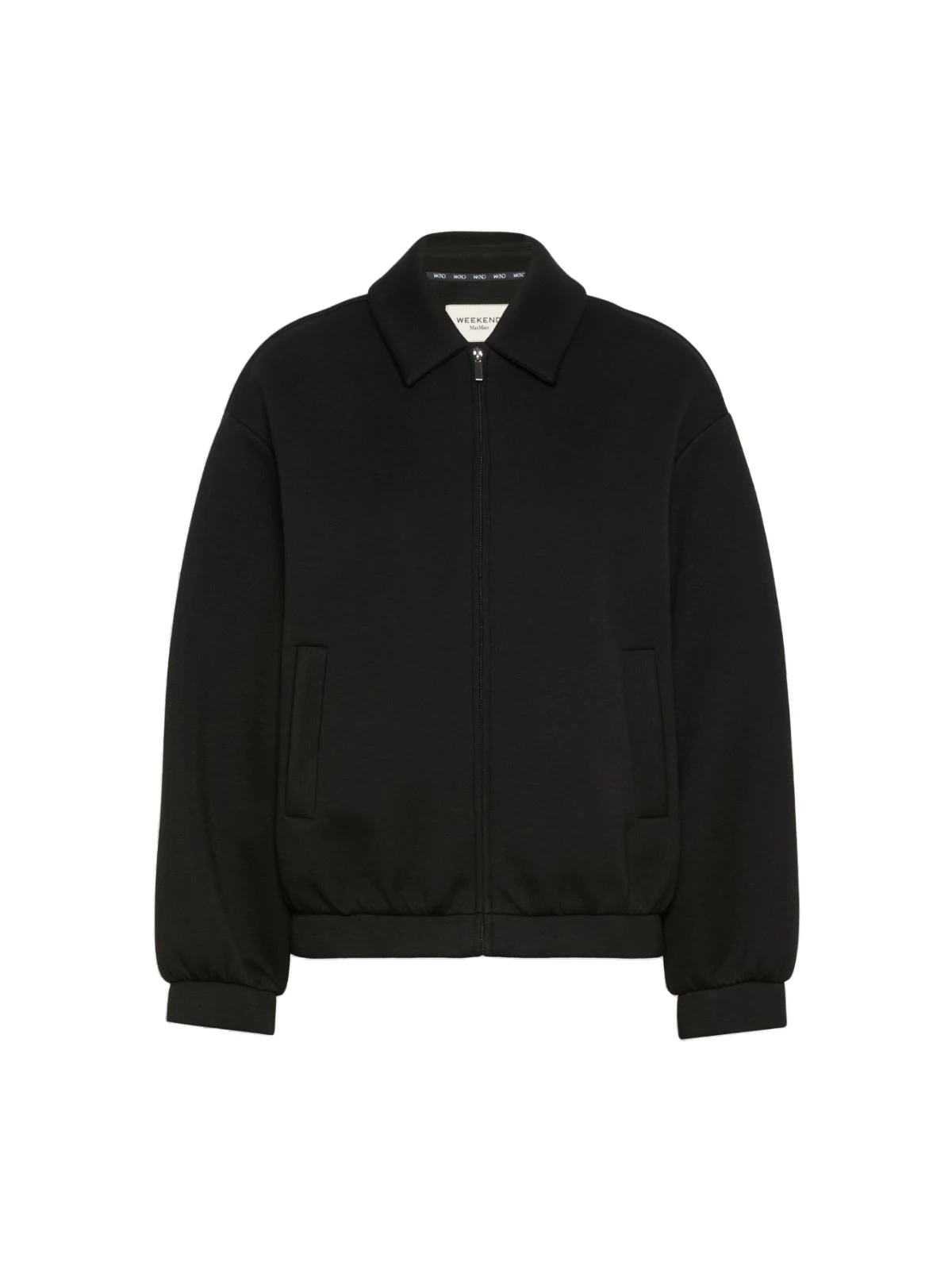 Max Mara Zebra Scuba Jersey Bomber Jacket in Black Max Mara Zebra Scuba Jersey Bomber Jacket in Black | Blazers | Luxury Shoes