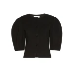 Max Mara Zero Jacquard Jersey Jacket in Black | Blazers | Luxury Shoes 