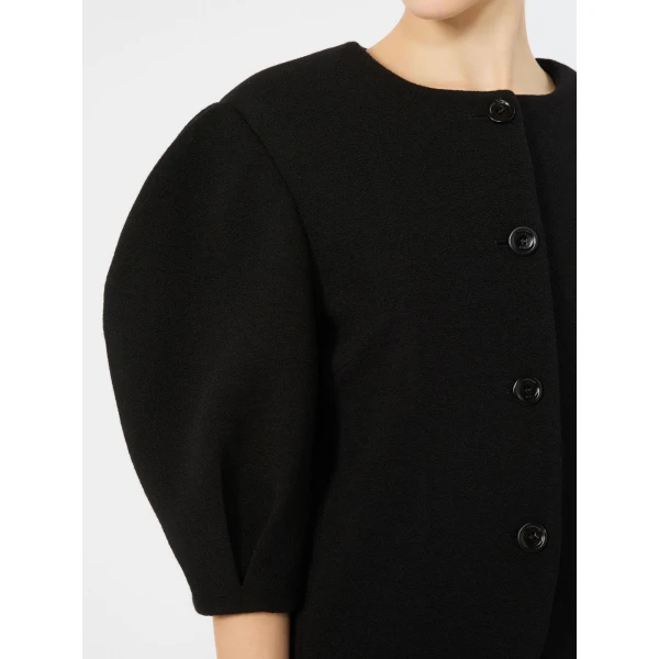 Max Mara Zero Jacquard Jersey Jacket in Black | Blazers | Luxury Shoes 