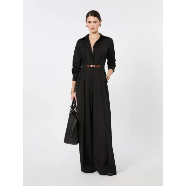 Max Mara Zigrino Pure Wool Jumpsuit in Black | Jumpsuit | Luxury Shoes 
