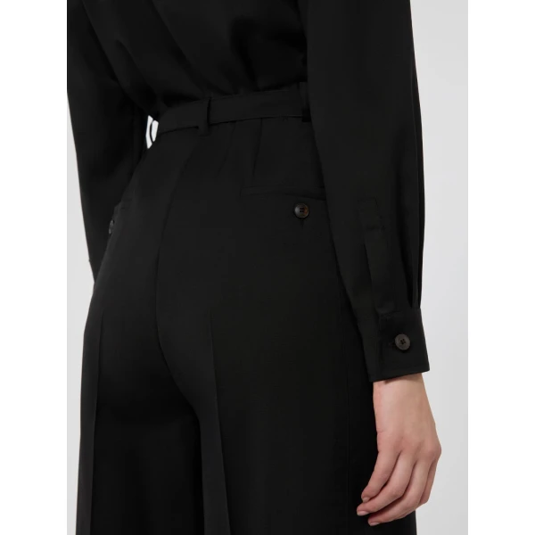 Max Mara Zigrino Pure Wool Jumpsuit in Black | Jumpsuit | Luxury Shoes 