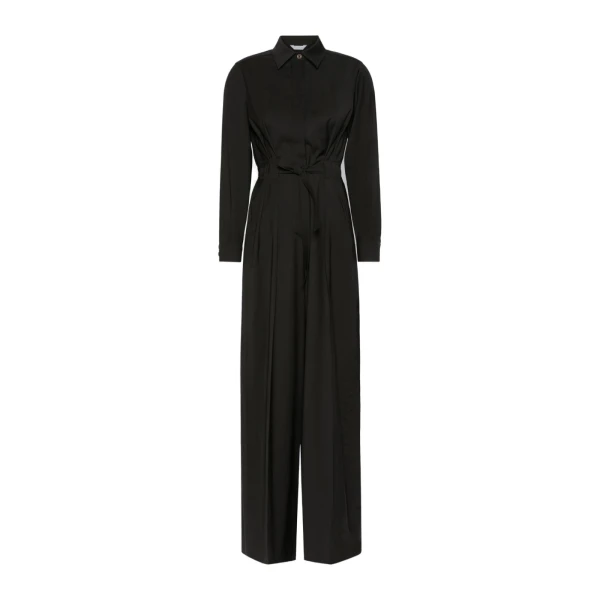 Zigrino Pure Wool Jumpsuit in Black