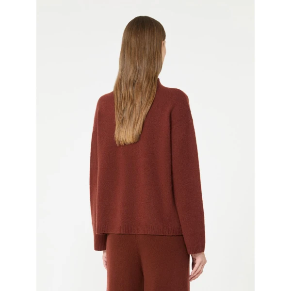 Max Mara Zodiaco Relaxed Cashmere Sweater in Rust | Sweaters | Luxury Shoes 
