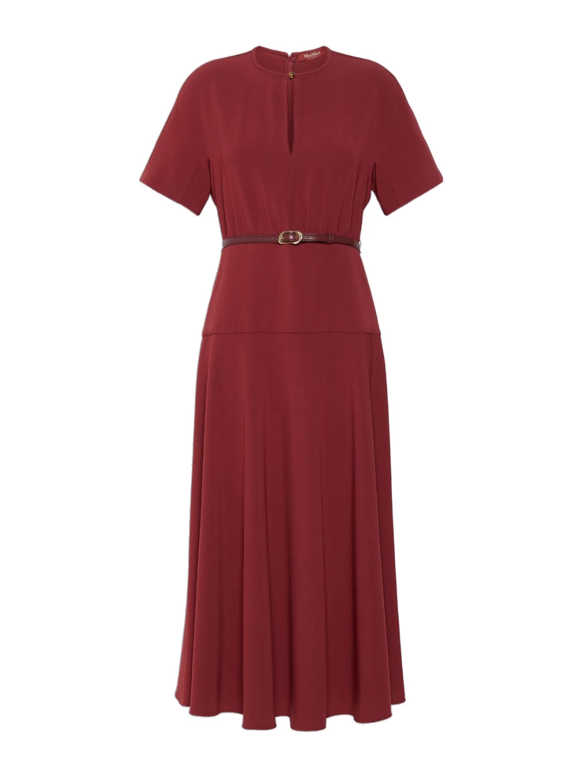 Max Mara Zorro Long Cady Gown in Ruby Max Mara Zorro Long Cady Gown in Ruby | Evening Gowns | Luxury Shoes